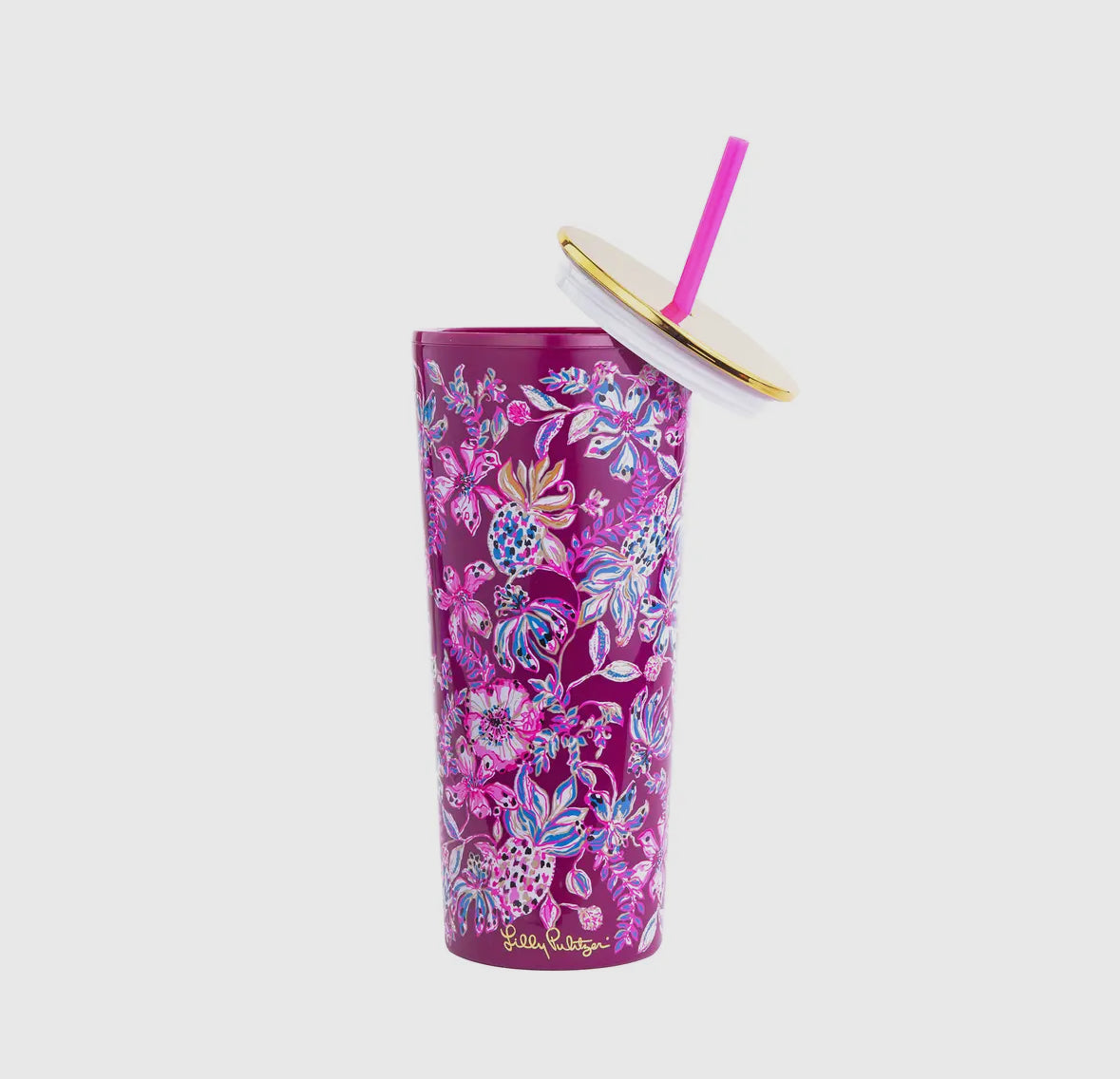 Lilly Pulitzer Tumbler with Straw