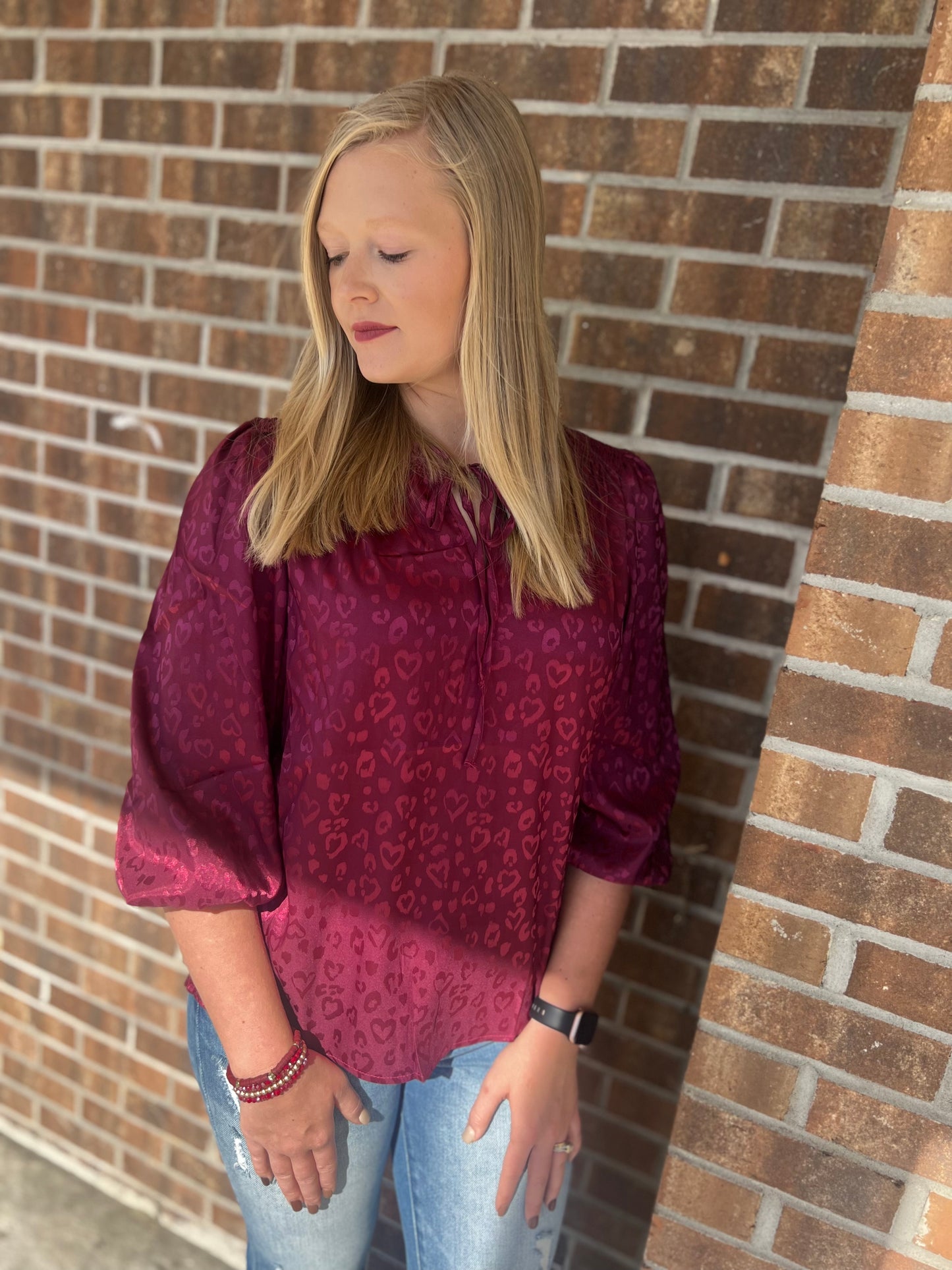 Satin Holidays Top