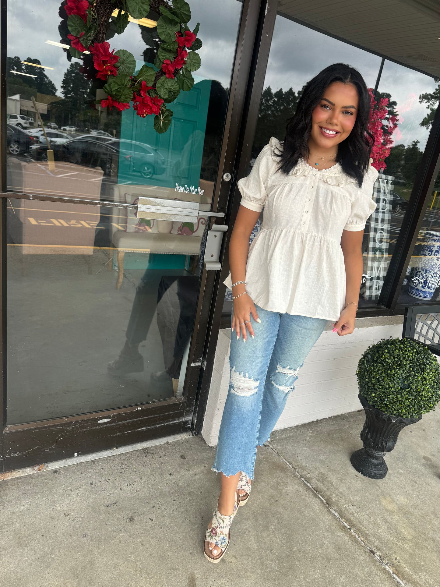 Elegant Vibes Babydoll Top