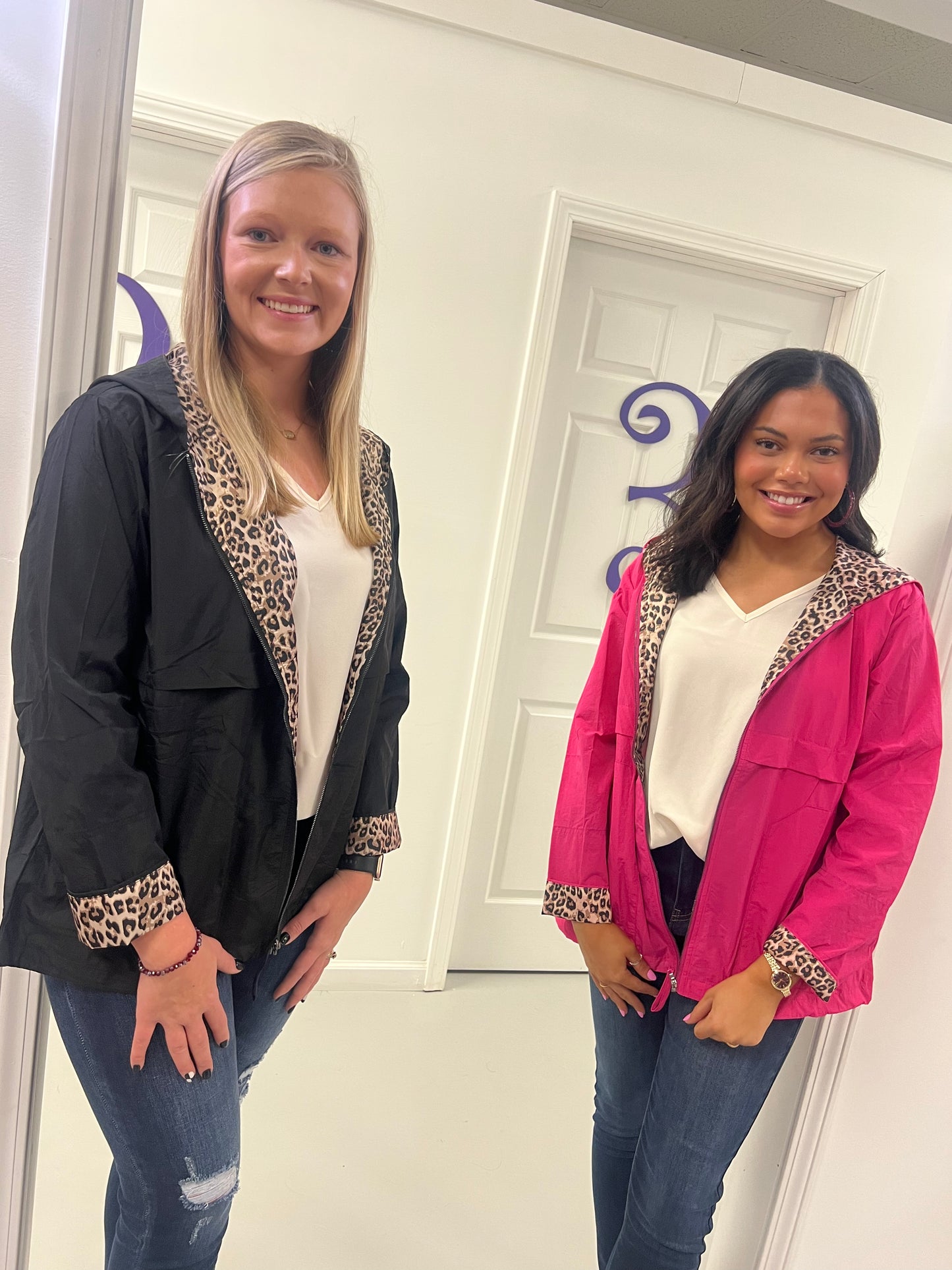 Jodifl leopard Rain Jacket