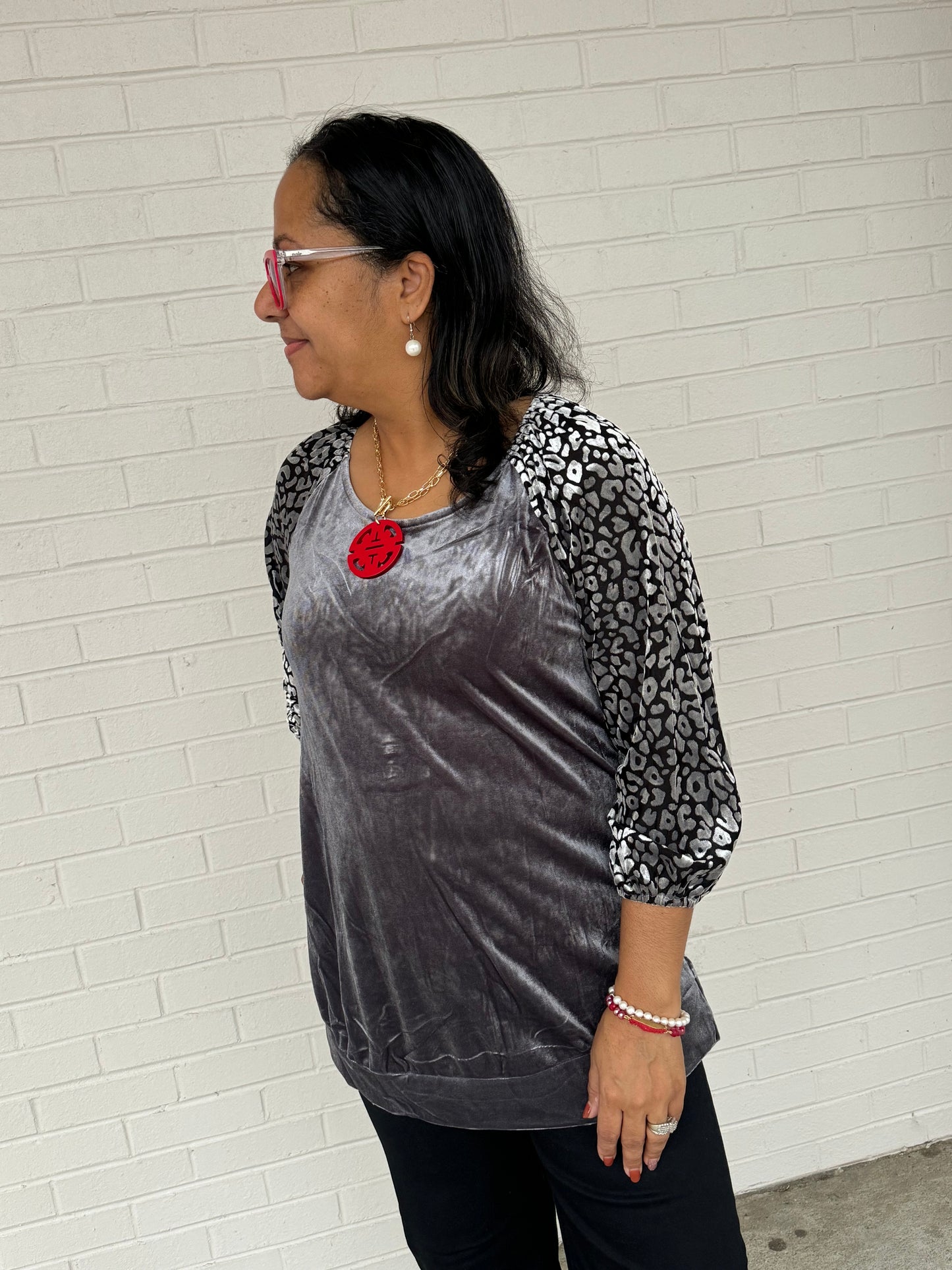 Wrapped in Velvet Blouse