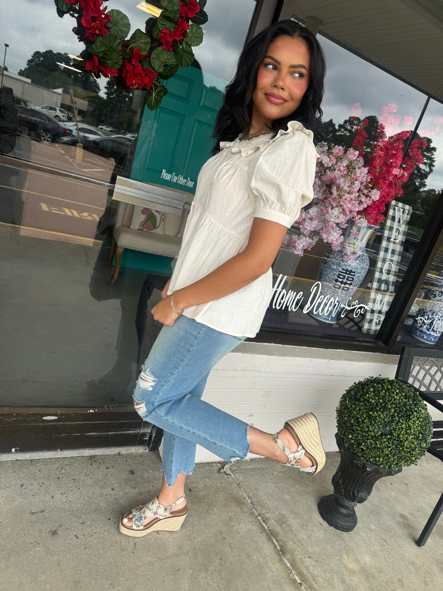 Elegant Vibes Babydoll Top