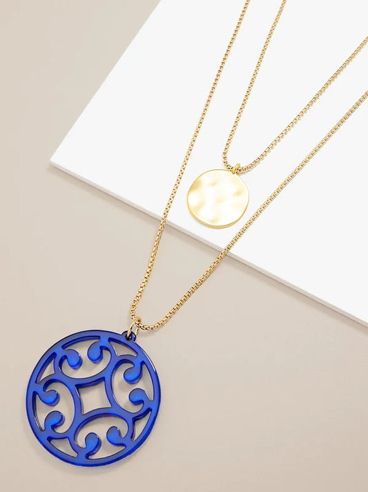 Circle Scroll Zenzii Necklace