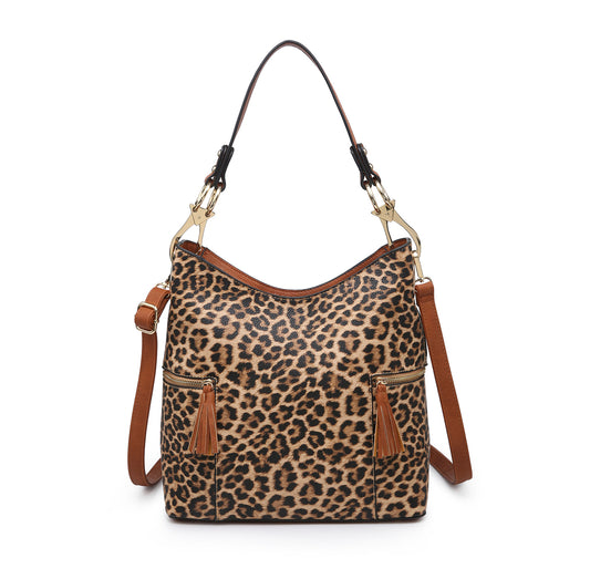 Leopard In Love Hobo Handbag