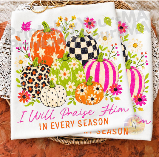 I will praise him in every season “Pumpkin”