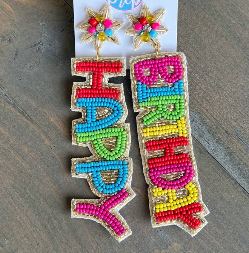 Beaded Dangle Earrings