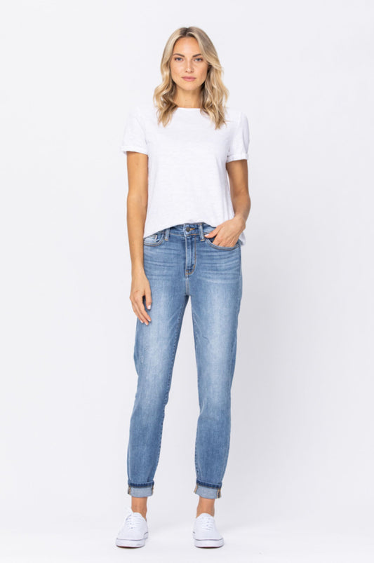 Judy Blue| Jill High Rise Double Cuff