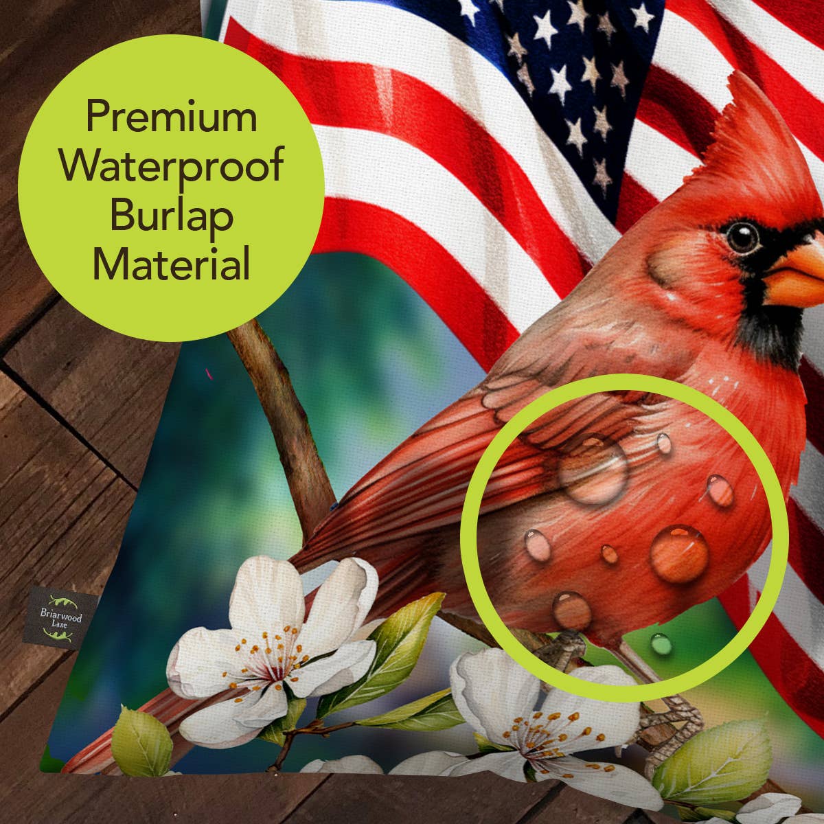 American Cardinal Indoor/Outdoor Pillow