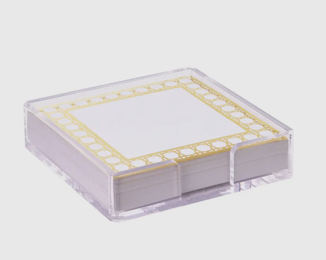 Lilly Pulitzer Note Set / Gold Caning