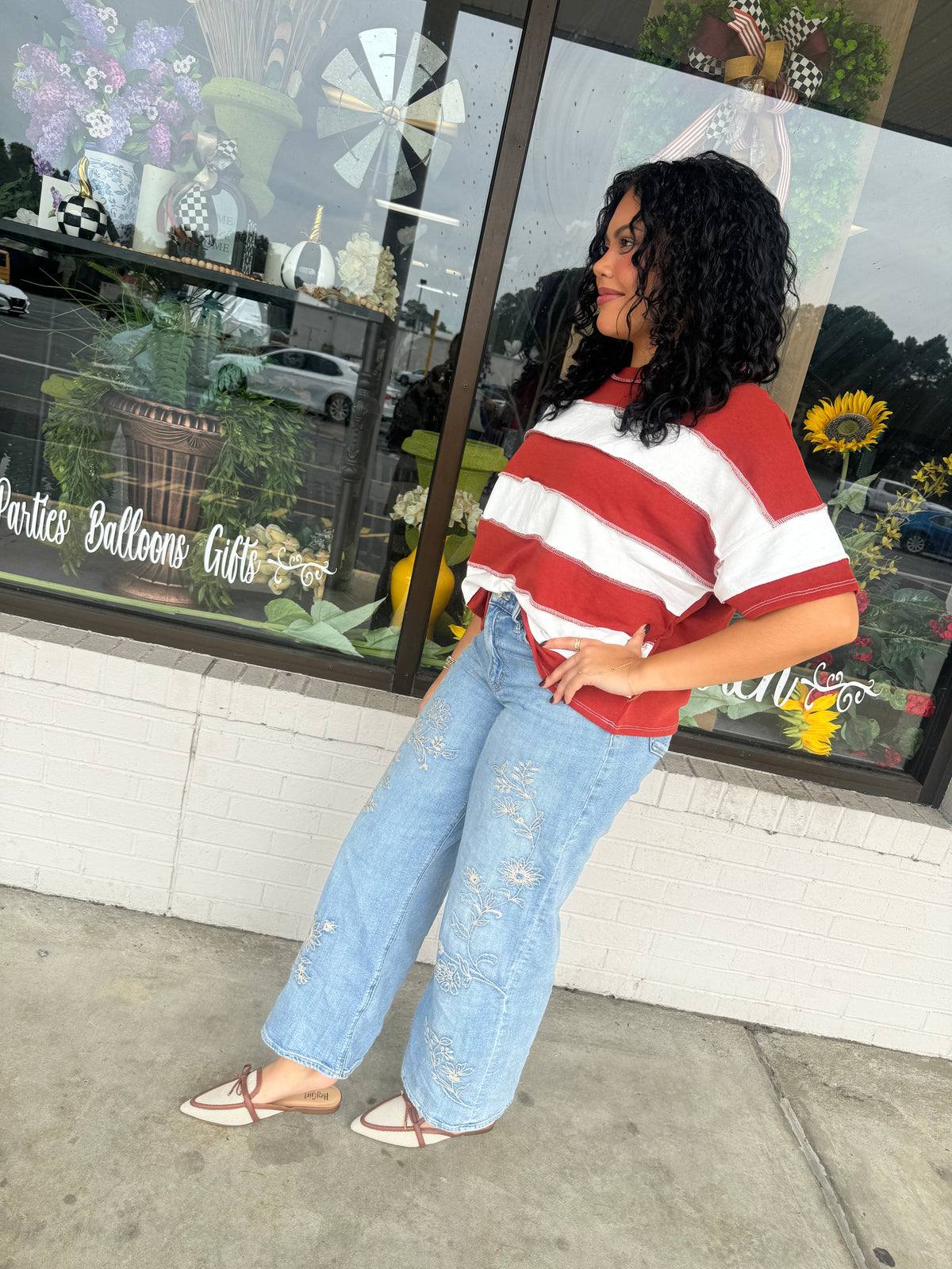 Falling for You Striped Top