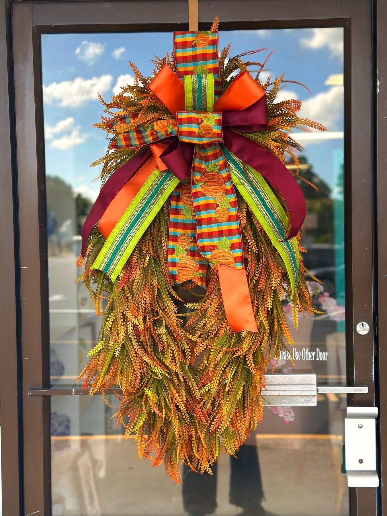 Fall beaded grass wreath PRE ORDER