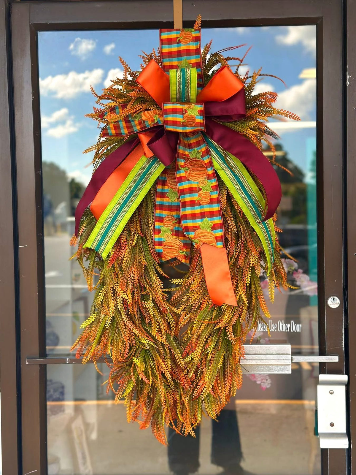 Fall beaded grass wreath PRE ORDER