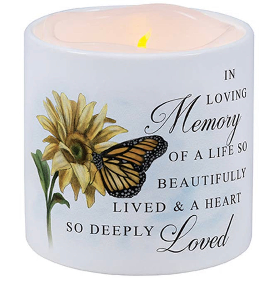 LED Candle with Ceramic Holder