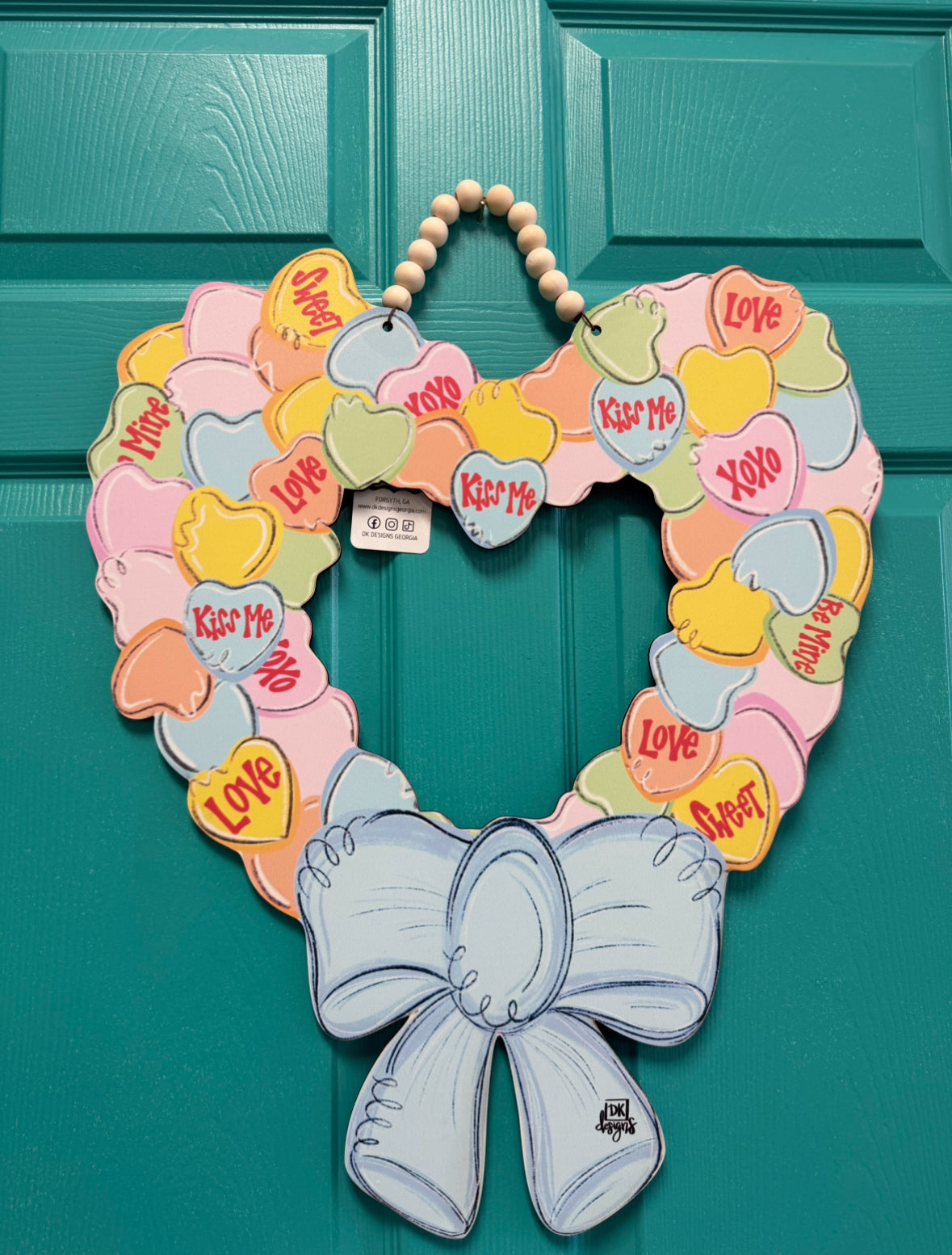 Conversation Heart Door Hanger