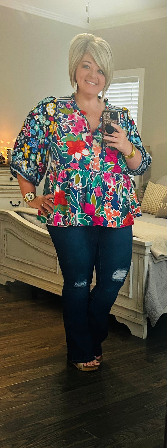 SpringTime Blooms Top