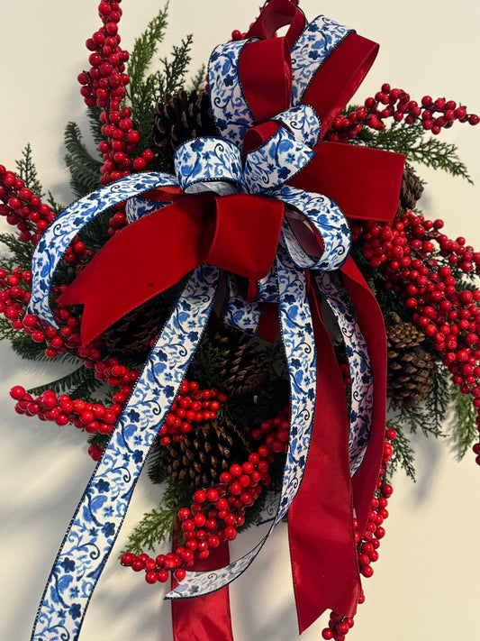 Red Berry Cedar Wreath