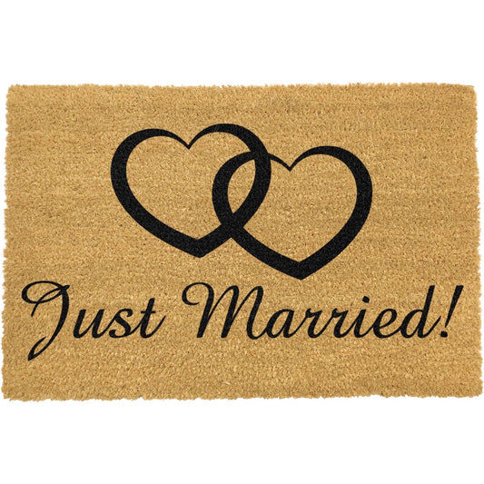 Just Married Coir Mat