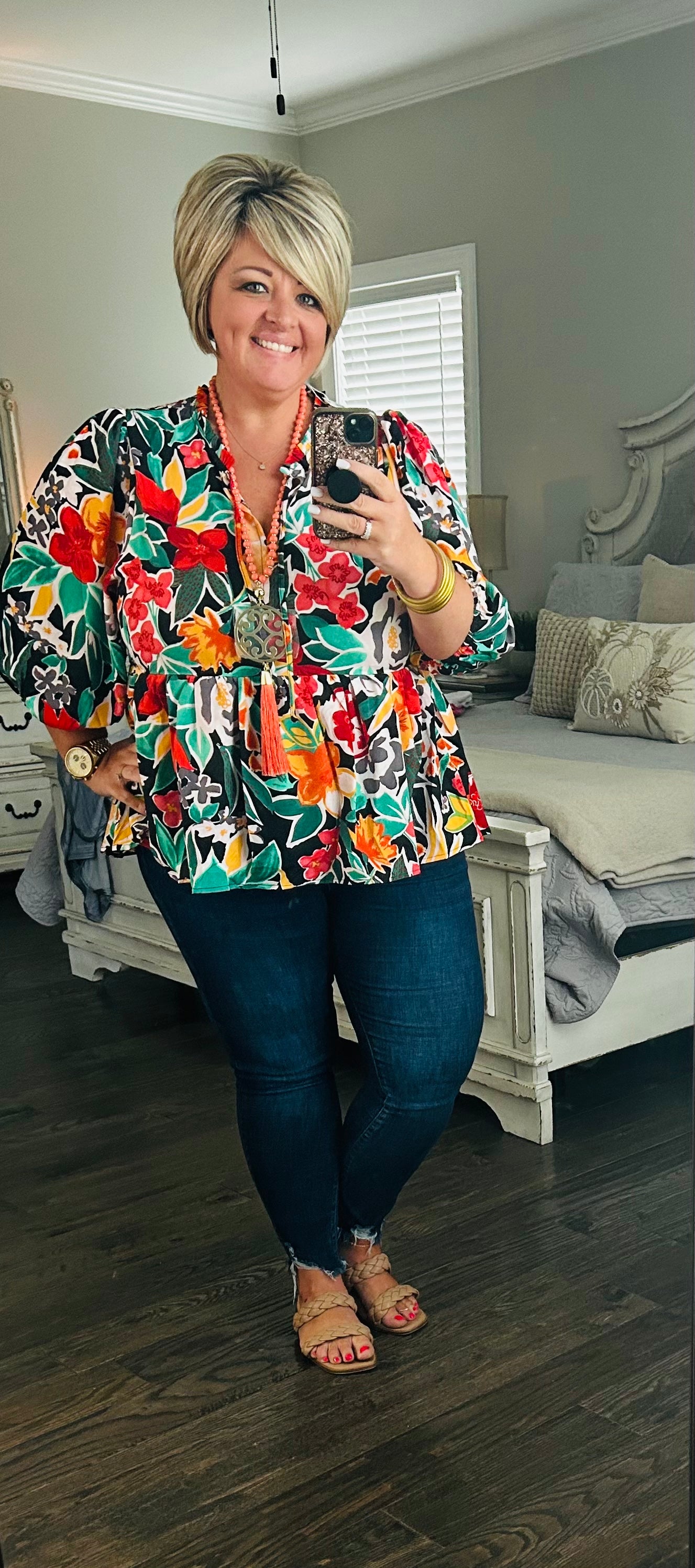 Fall In Floral Top