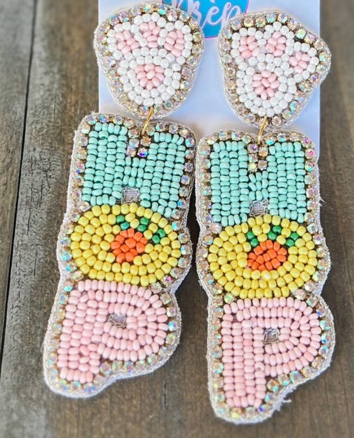 Beaded Dangle Earrings