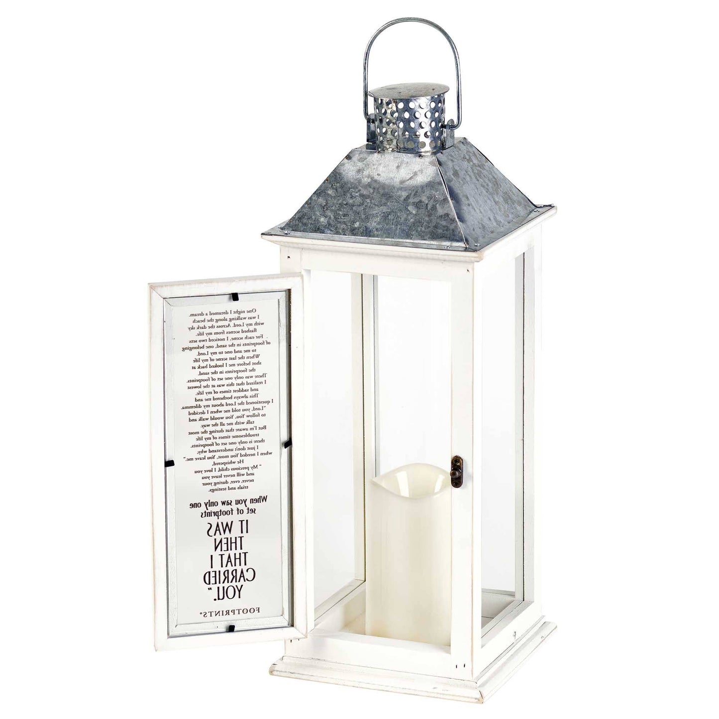 Lantern Footprints 17" H