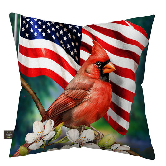 American Cardinal Indoor/Outdoor Pillow
