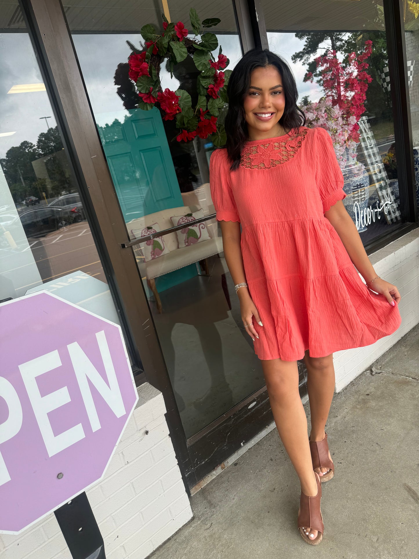 Lacy Floral Dress