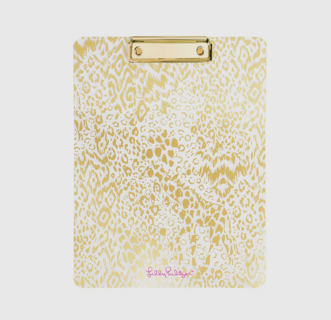 Lilly Pulitzer ClipBoard / Gold Metallic