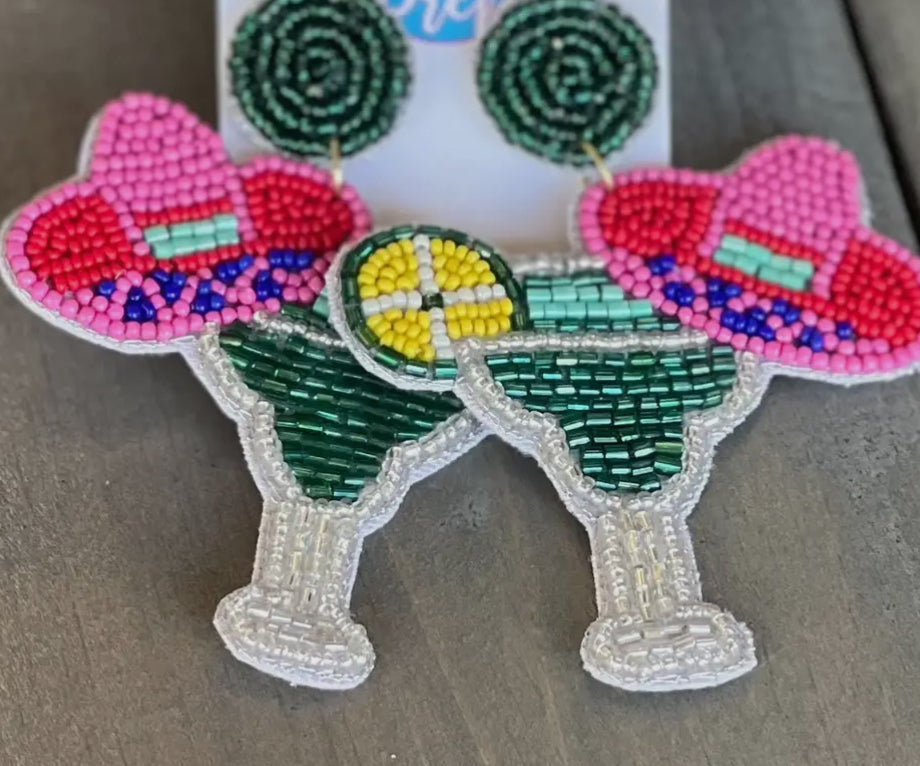 Beaded Dangle Earrings