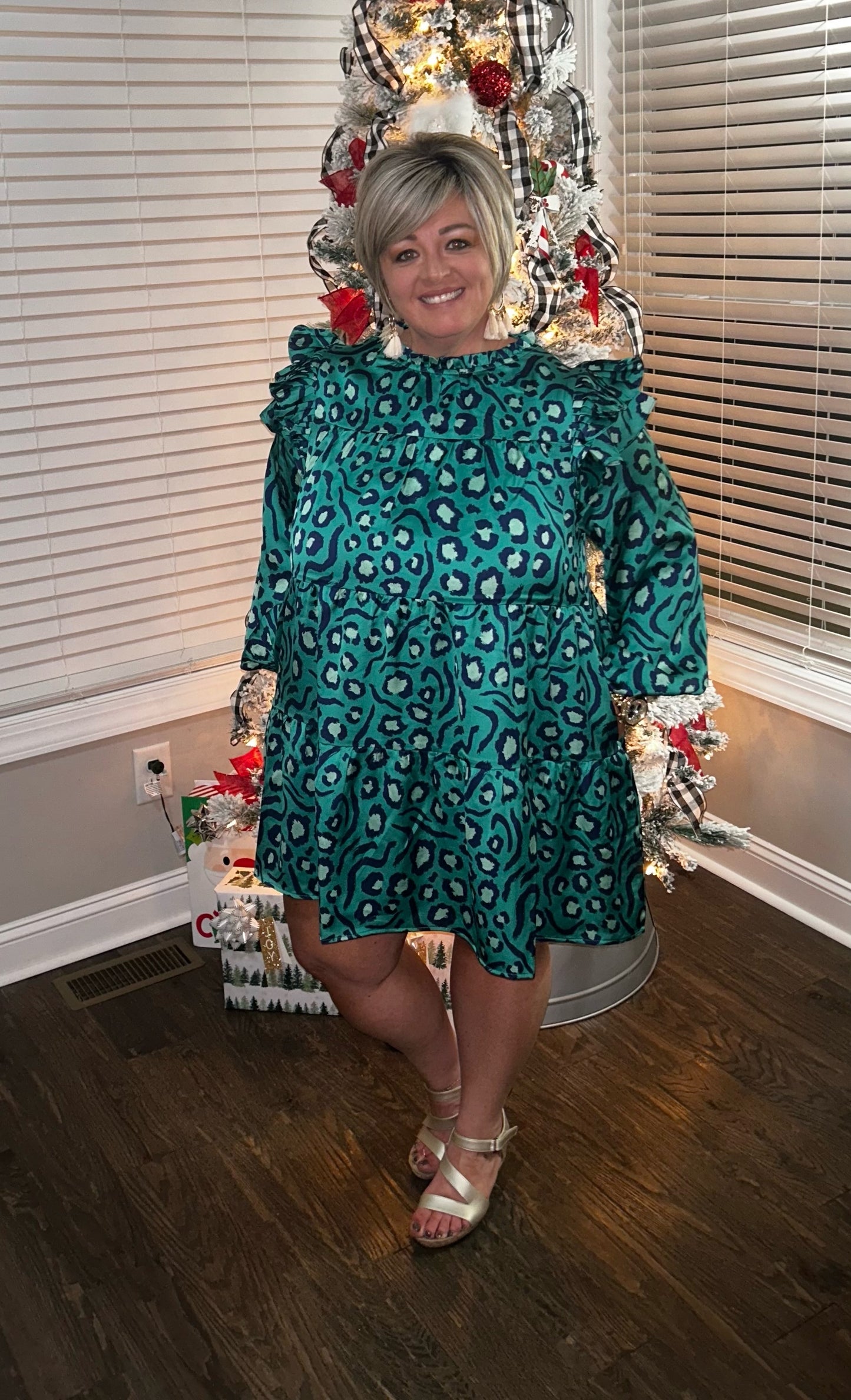 Holiday Cheetah Dress
