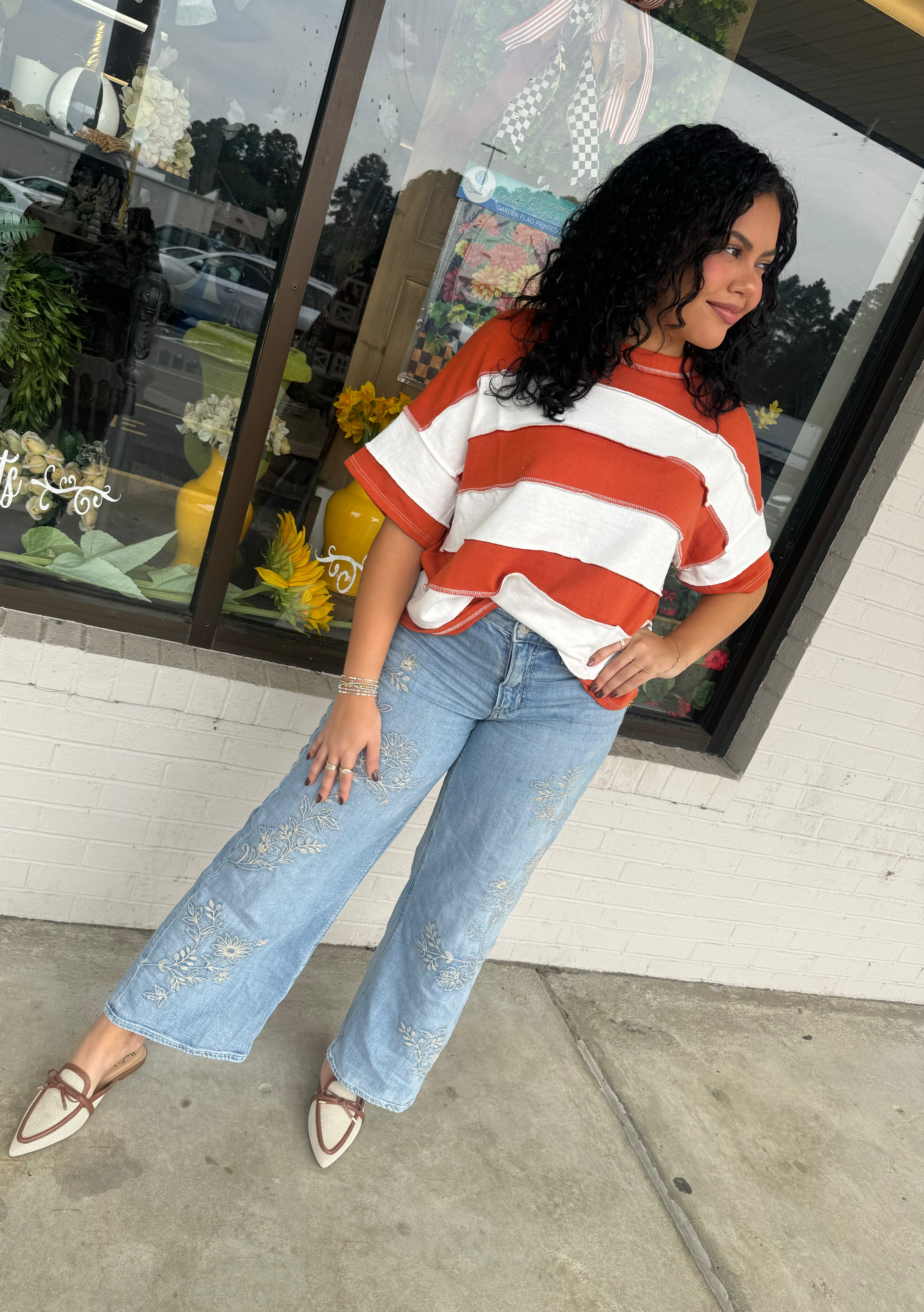 Falling for You Striped Top