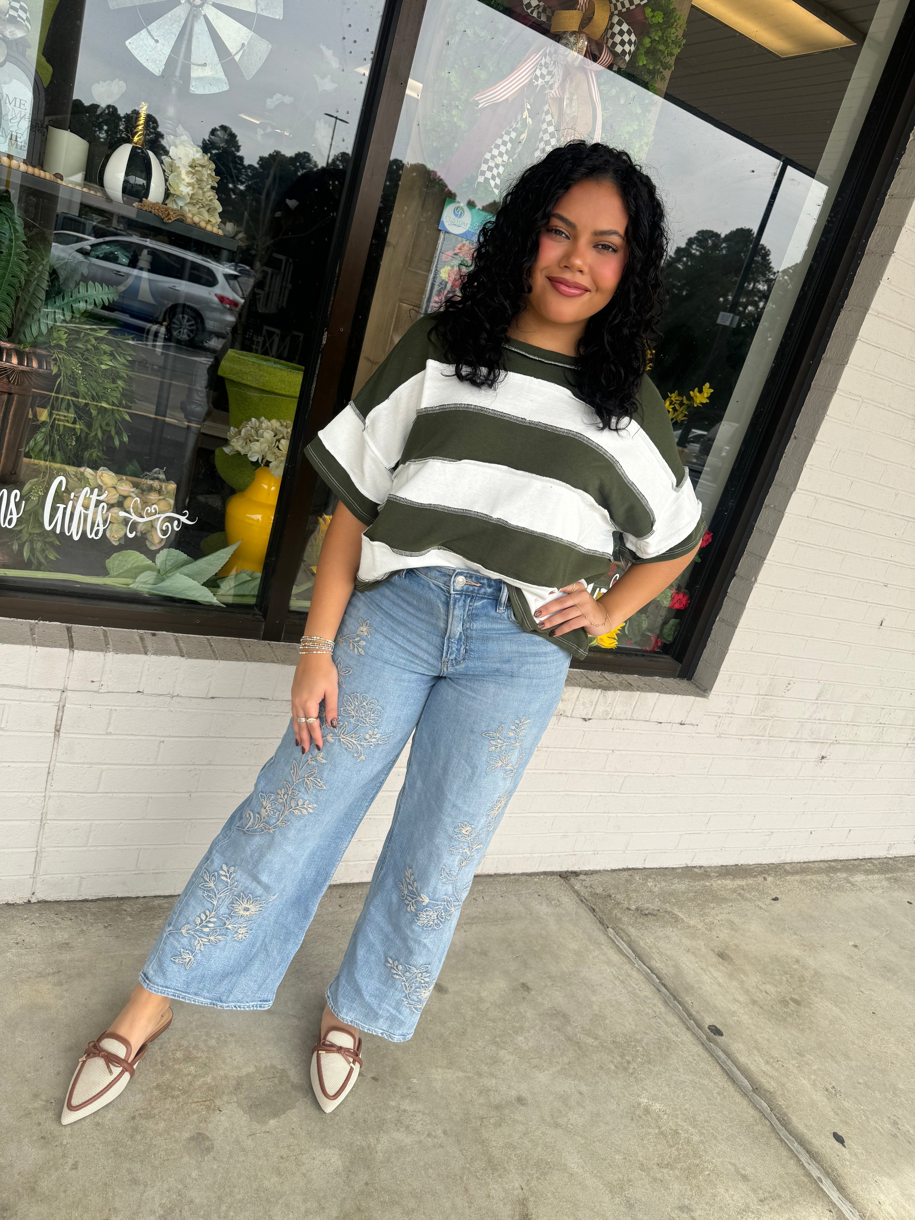 Falling for You Striped Top