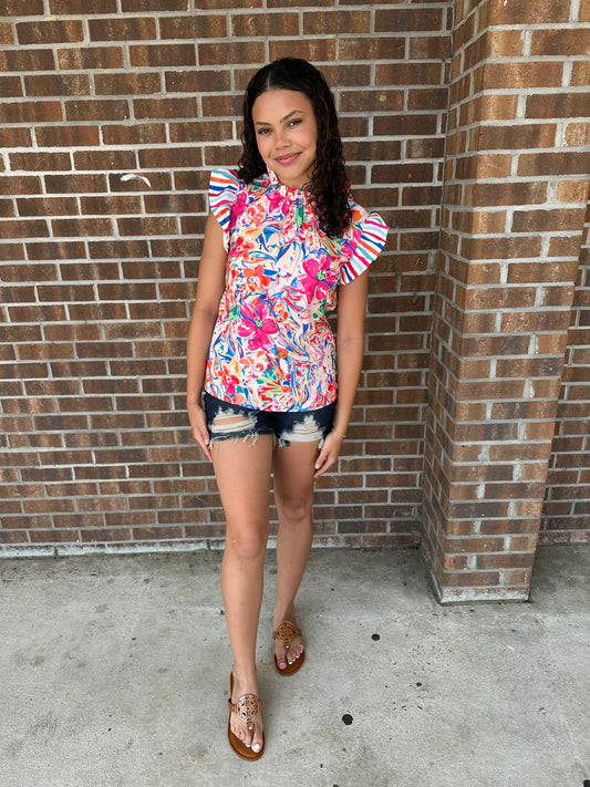 Bright Blooms Blouse