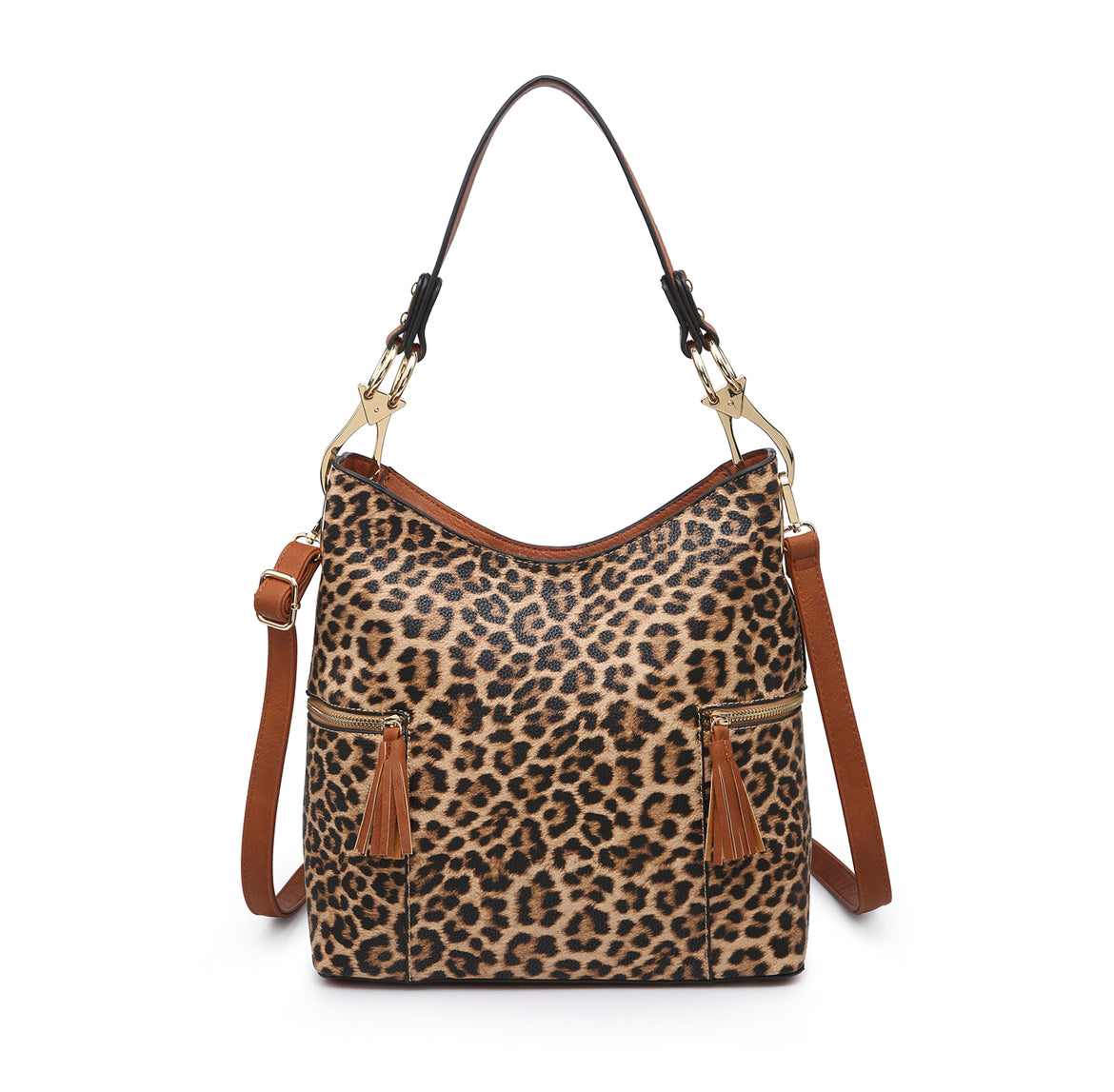 Leopard In Love Hobo Handbag