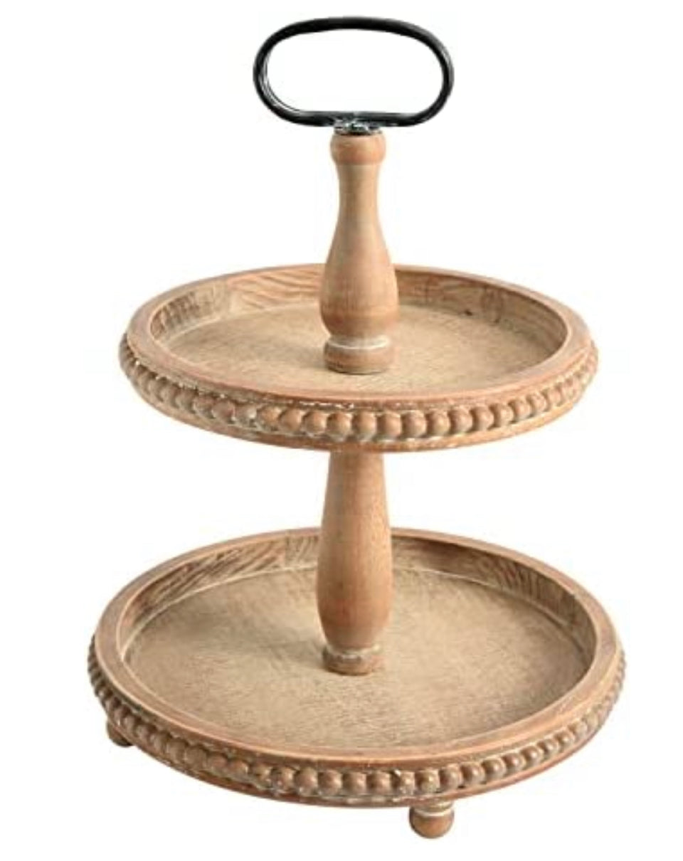Wood Tiered Trays