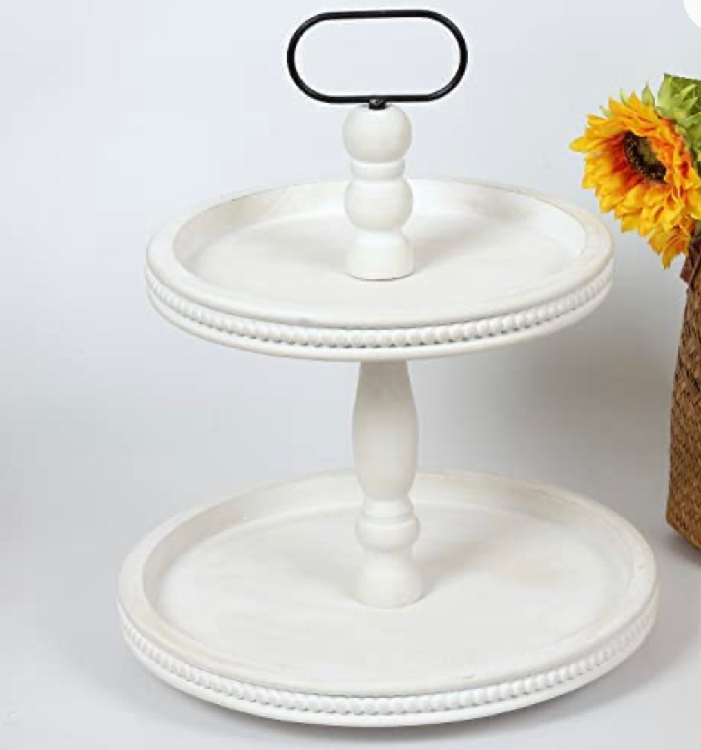 Wood Tiered Trays