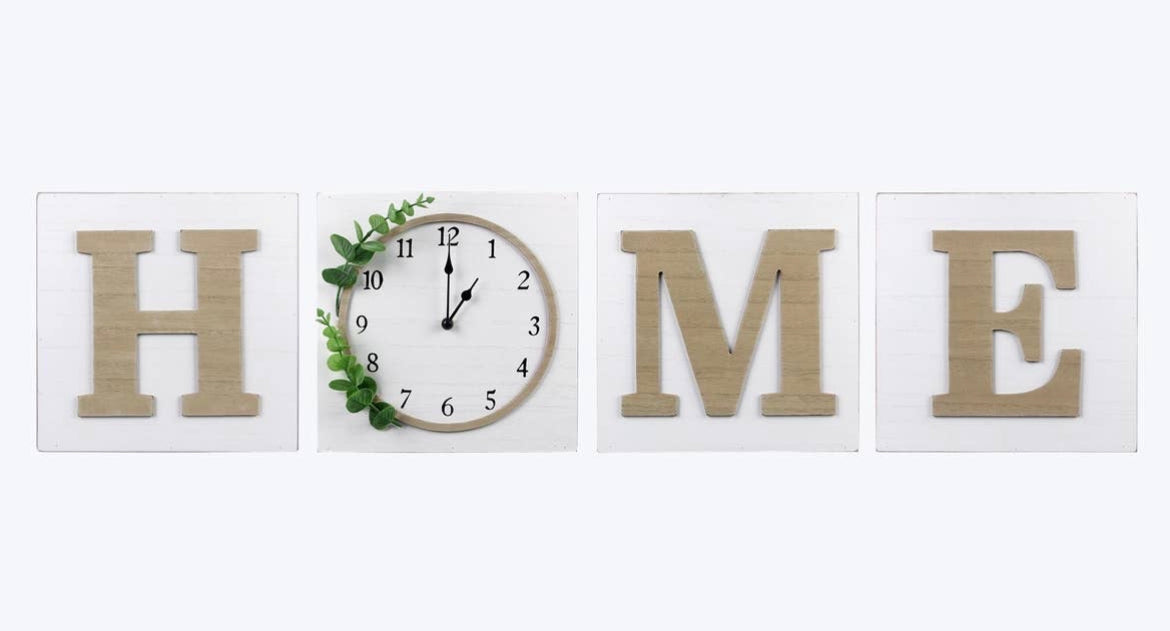 Wooden Home Wall Clock
