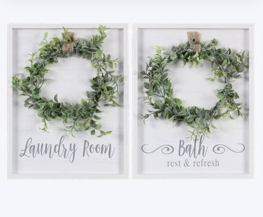 Laundry/Bath Wall Signs