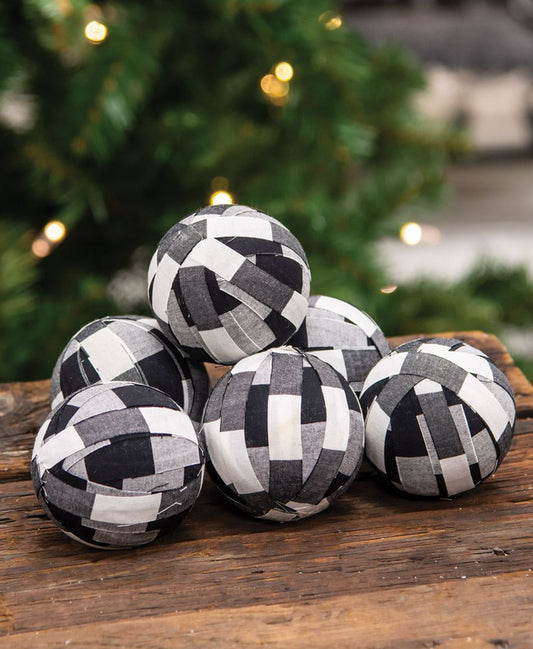 Buffalo Plaid Fabric Balls